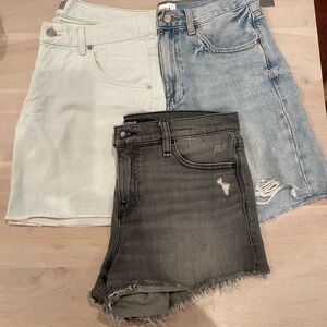 Denim shorts Set of 3 sz 27 and 26
